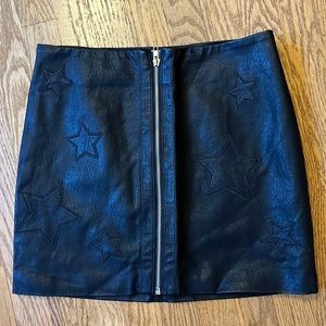 Faux Leather Skirt